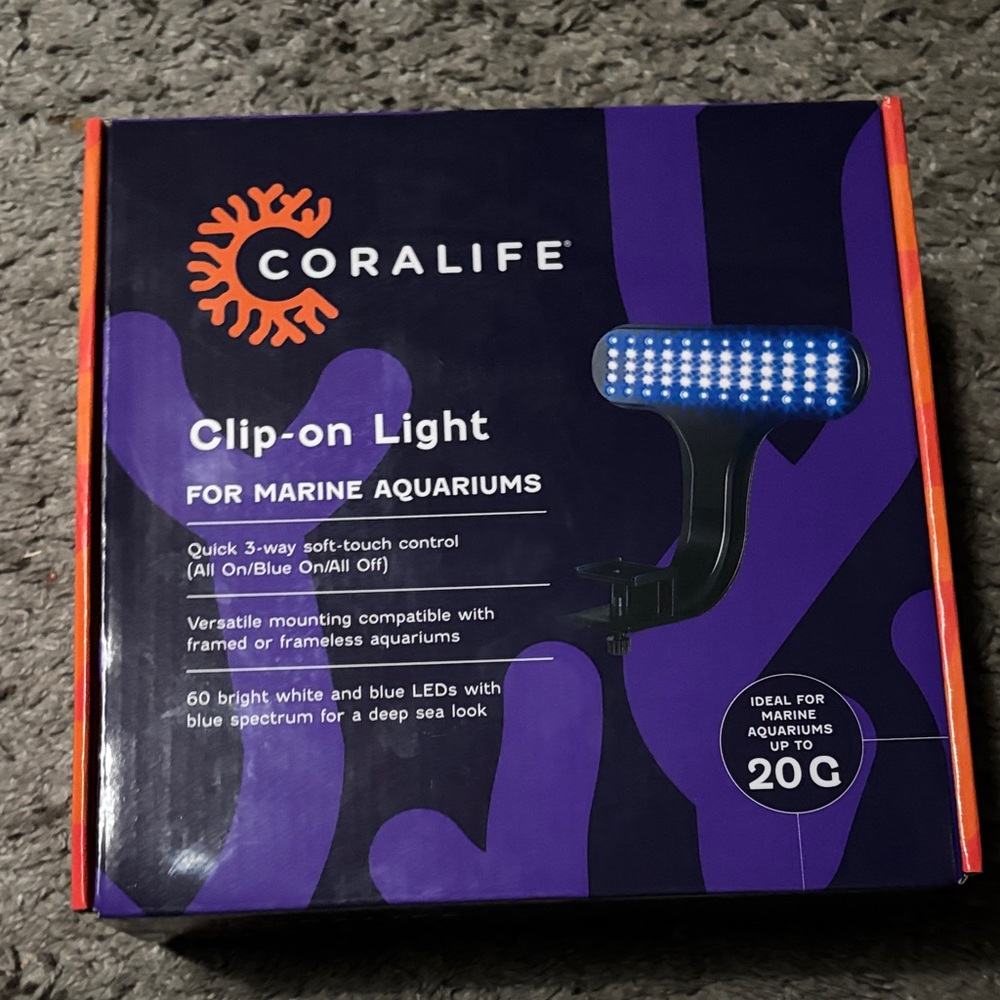 Alife Coralife Clip-on Light - Blue and Black